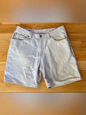 Carhartt Womens Size 14 Carpenter Shorts WB190 Putty Tan Utility